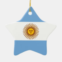 アルゼンチン国旗（横） クリスマスツリーオーナメント