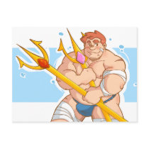 トライデントと褌 [trident & fundoshi] post card