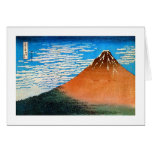 凱風快晴（赤富士）, 北斎 Red Mount Fuji, Hokusai, Ukiyo-e Greeting Cards