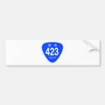 国道423号線ー国道標識 バンパーステッカー