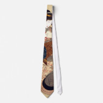 女, 国貞 Woman, Kunisada, Ukiyo-e Custom Tie