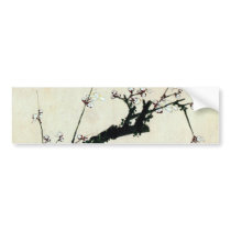 梅花, 北斎 Plum Blossoms, Hokusai, Ukiyo-e Bumper Sticker