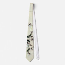梅花, 北斎 Plum Blossoms, Hokusai, Ukiyo-e Custom Ties