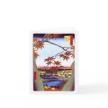 歌川広重 Maple Trees and Tekona Shrine, Hiroshige Card