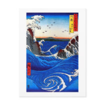 歌川広重 Navaro Rapids, Utagawa Hiroshige Post Card