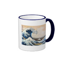 神奈川沖浪裏,北斎 Great Wave, Hokusai Coffee Mug