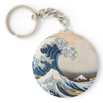 神奈川沖浪裏,北斎 Great Wave, Hokusai Keychains