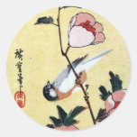 花に鳥, 広重 Bird and Flower, Hiroshige, Ukiyo-e Stickers