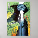 葛飾北斎の阿弥陀ヶ滝 Hokusai Amida Waterfall Print