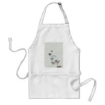 葛飾北斎 Morning Glory Blossom,  Hokusai Apron
