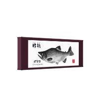 阿寒湖！ヒメマス！１００年保存キャンバス！　GYOTAKU　　JAPAN　【紫】 キャンバスプリント