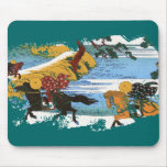 隅田川関屋の里 de trois cavaliers tapis de souris