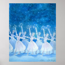雪の精の踊りアートプリント