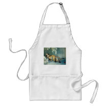 雪中虎図, 北斎 Tiger in the Snow, Hokusai Apron