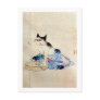 顔を洗う猫, 広重 Cat Face Wash, Hiroshige