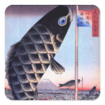 鯉幟と富士山, 広重 Carp Streamer and Mount Fuji, Hiroshige stickers
