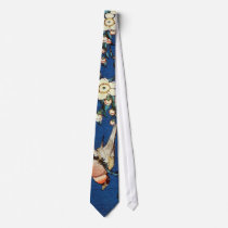 鳥と枝垂桜, 北斎 Bird and Weeping Cherry Tree, Hokusai Neckties