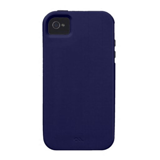 000033 Solid Colour Navy Blue Background Template iPhone 4/4S Covers