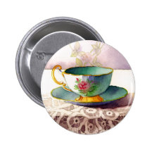 0001 Teacup on Lace Button