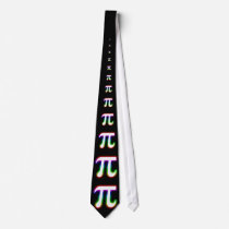 (001:9) Colourful Glowing Pi - Black Tie
