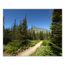 0106 8/12 Rising Wolf Mountain in Glacier Photographic Print