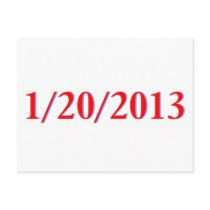 01/20/2013 - Obama's last day as President Postcards