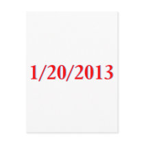01/20/2013 - Obama's last day as President Post Card