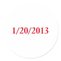 01/20/2013 - Obama's last day as President Stickers