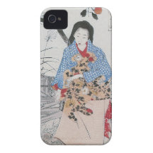 028 - Lady Chiyo and The Broken Water Bucket.jpg iPhone 4 Case-Mate Cases