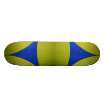 02 Yellow & Blue Skateboard