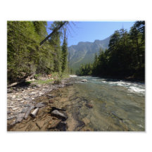 0327 8/12 Mc Donald Falls in Glacier. Photo Print