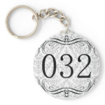 032 Area Code Key Chain