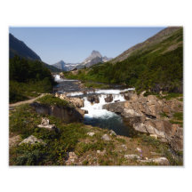 0343 8/12 Swiftcurrent Falls in Glacier. Photographic Print