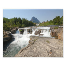 0360 8/12 Swiftcurrent Falls in Glacier. Photographic Print