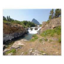 0366 8/12 Swiftcurrent falls in Glacier. Art Photo