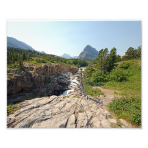 0374 8/12 Swiftcurrent falls in Glacier Park. Art Photo