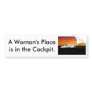 03_CitationJetCJ2_sn525A-0140_e, A Woman's Plac... Bumper Stickers