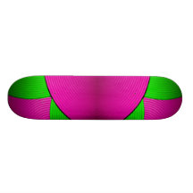 03 Pink & Green Skateboard