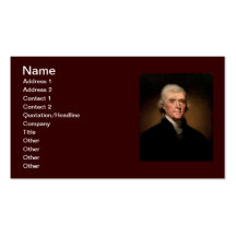 03 Thomas Jefferson Business Card Template
