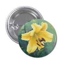 0422 Yellow Lily Button