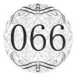 066 Area Code Round Stickers