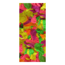 071 COLORFUL NEON BALLOONS PARTY TEMPLATE BACKGROU CUSTOM RACK CARDS