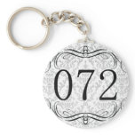 072 Area Code Key Chain