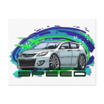 07-09 Speed3_White Post Card