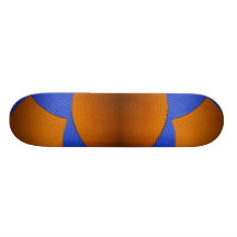 08 Blue & Orange Skateboard