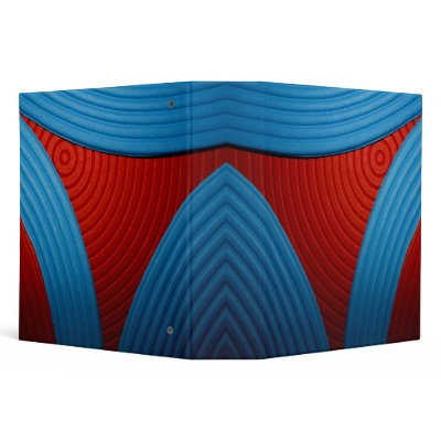 09 Blue & Red 2" Avery Binder by colourmatt