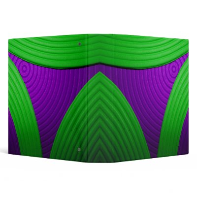 09 Green & Purple 1.5" Avery Binder by colourmatt