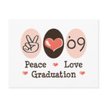 09 Peace Love Graduation Postcard