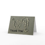 '09 thank you note card