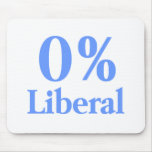 0% Liberal Blue Mousepads